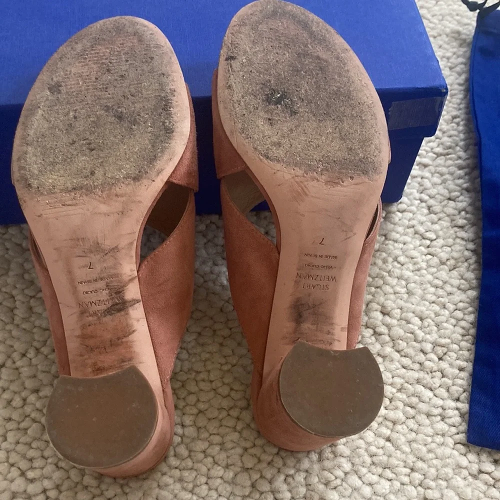 Stuart Weitzman Suede Heel - Picture 7 of 8